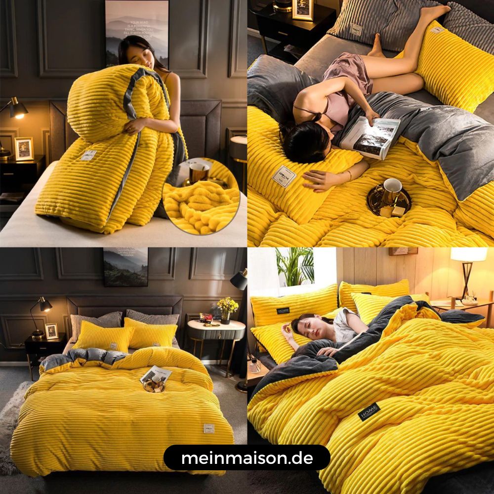 SweetDreams™ - Koc z aksamitu z mikrofibry | Najwyższy komfort