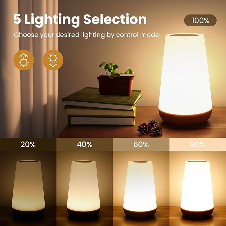 Dimbar Touch Lampa z 13 kolorami RGB – Idealna do sypialni, lampka nocna i lampa do łóżka