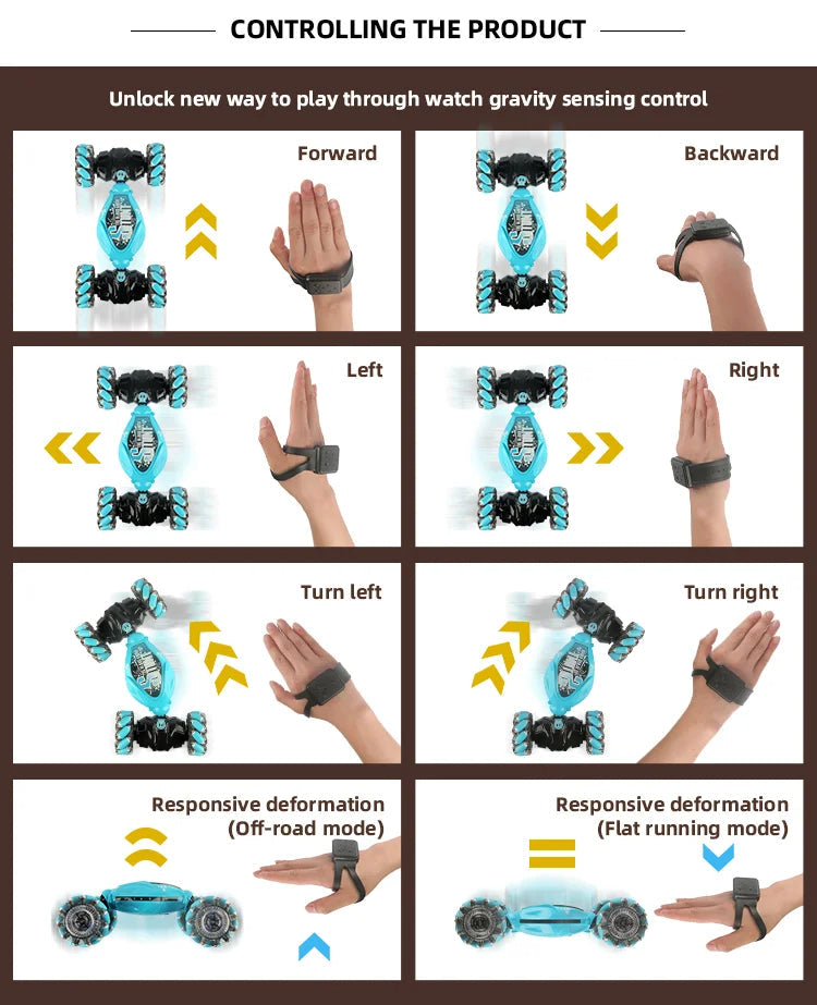 Gest Sensing Samochód RC (Zawiera Gest Watch + Pilot)