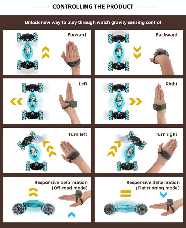 Gest Sensing Samochód RC (Zawiera Gest Watch + Pilot)