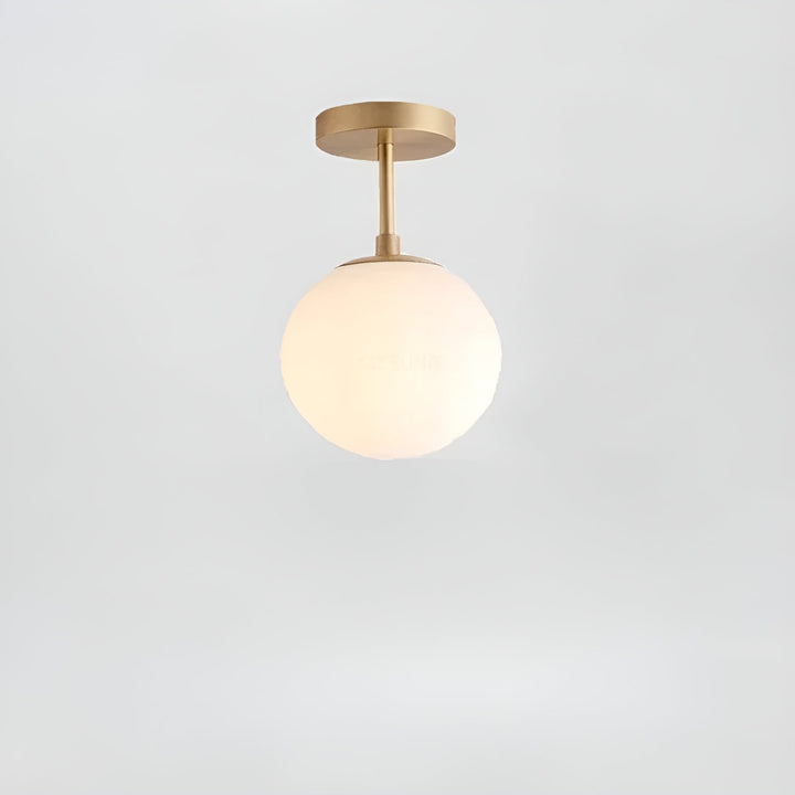 Lampa sufitowa LED i szkło – Skandynawski design | Do salonu i sypialni