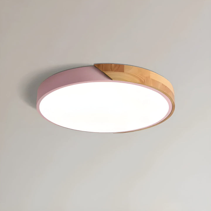 Lampa sufitowa LED z drewna – Skandynawski design | Ciepłe światło do salonu