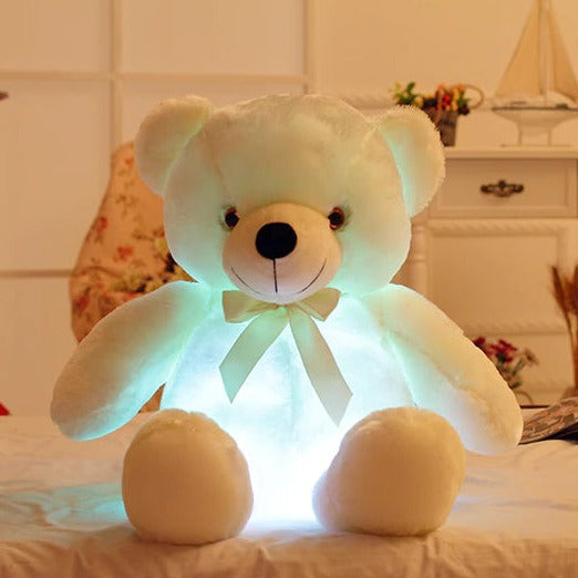 LED świecący migający miś pluszowy uroczy przytulny