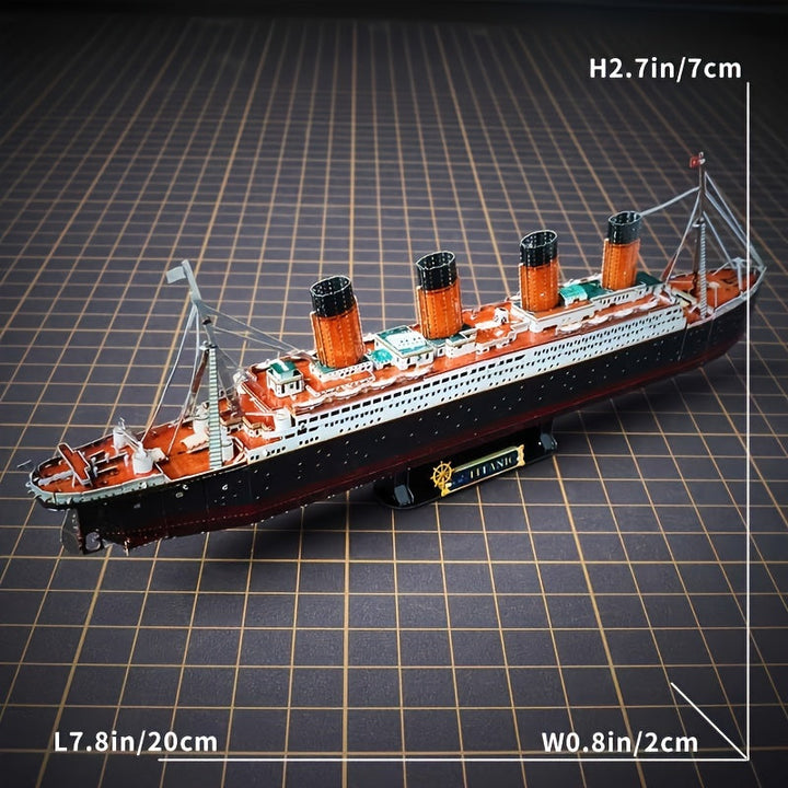 Titanic 3D Model Metalowy – Szczegółowy model DIY dla kreatywnych rzemieślników