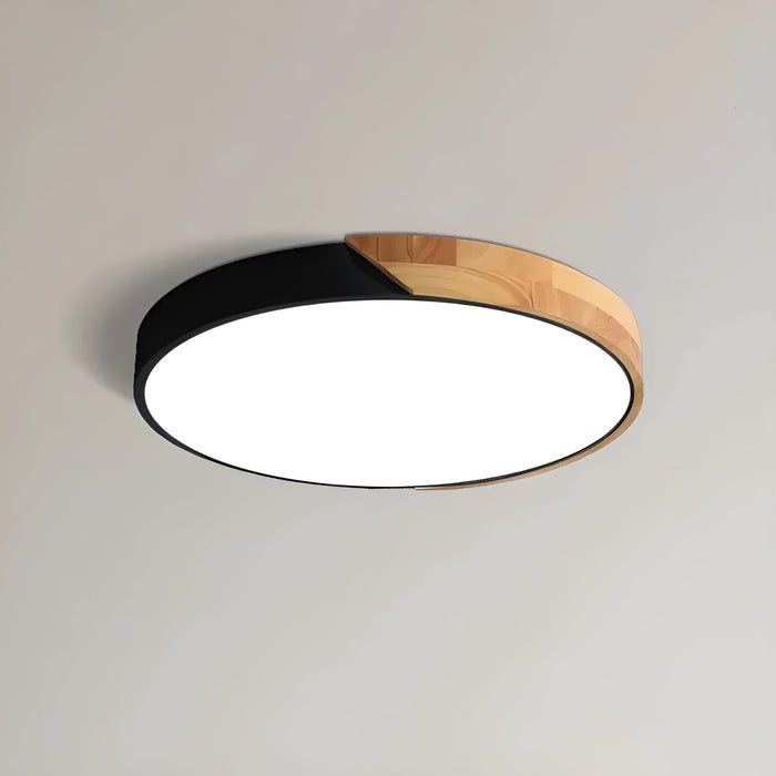 Lampa sufitowa LED z drewna – Skandynawski design | Ciepłe światło do salonu