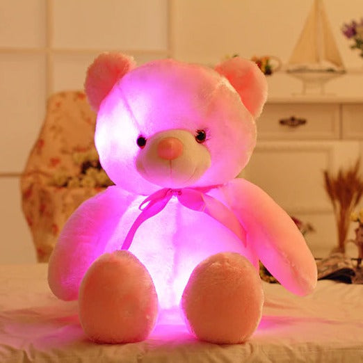 LED świecący migający miś pluszowy uroczy przytulny