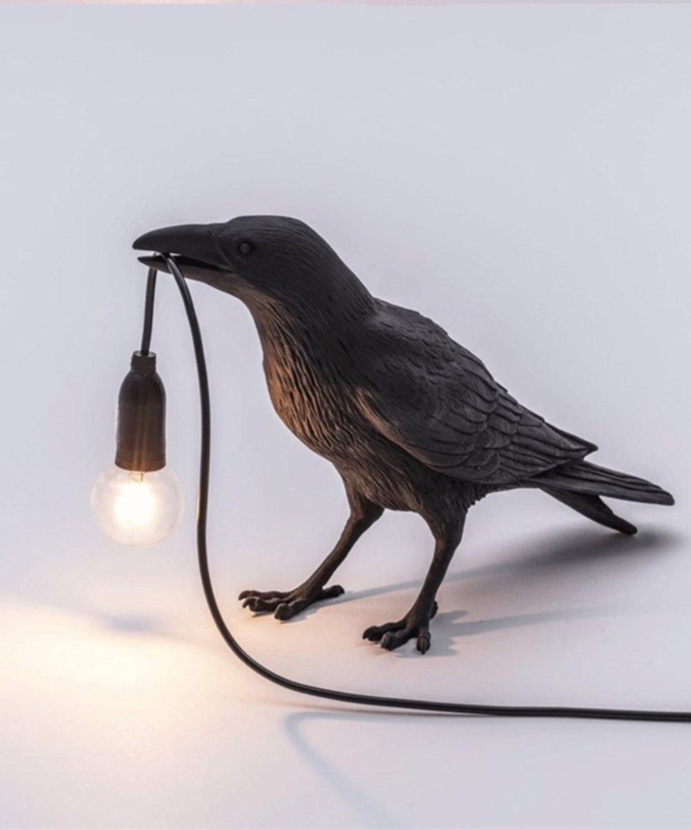 Lampa Stołowa Crow - Unikalne i Artystyczne Oświetlenie