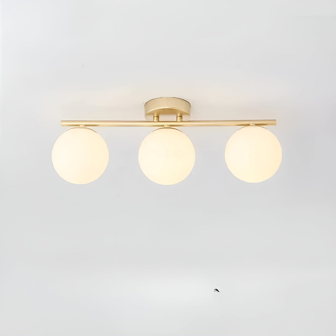 Lampa sufitowa LED i szkło – Skandynawski design | Do salonu i sypialni