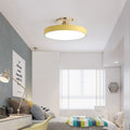 Lampa sufitowa Flush Round | Nowoczesna armatura LED | Miękkie światło | Metal i akryl