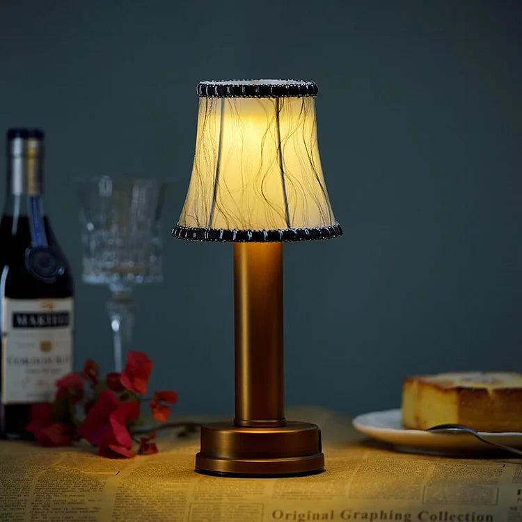 Elegancka bezprzewodowa lampa stołowa LED Silk Touch – nowoczesna elegancja