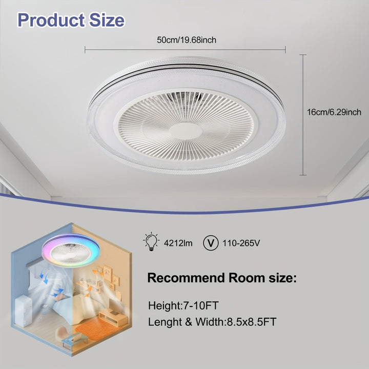 LumiCool RGB Wentylator sufitowy – Świeży i atmosferyczny