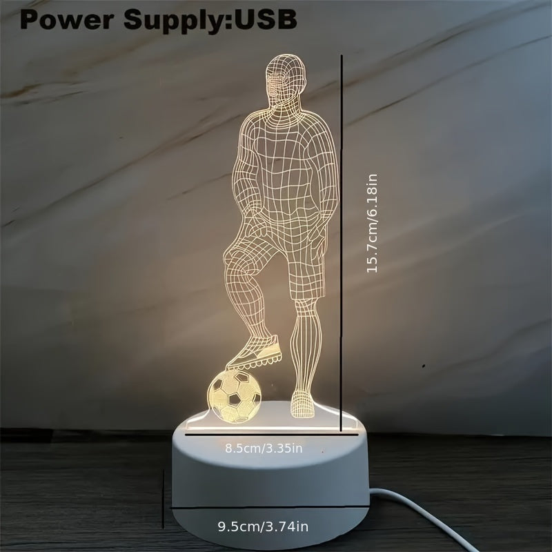 Lampa 3D Piłkarza – Dla Sportowej Atmosfery