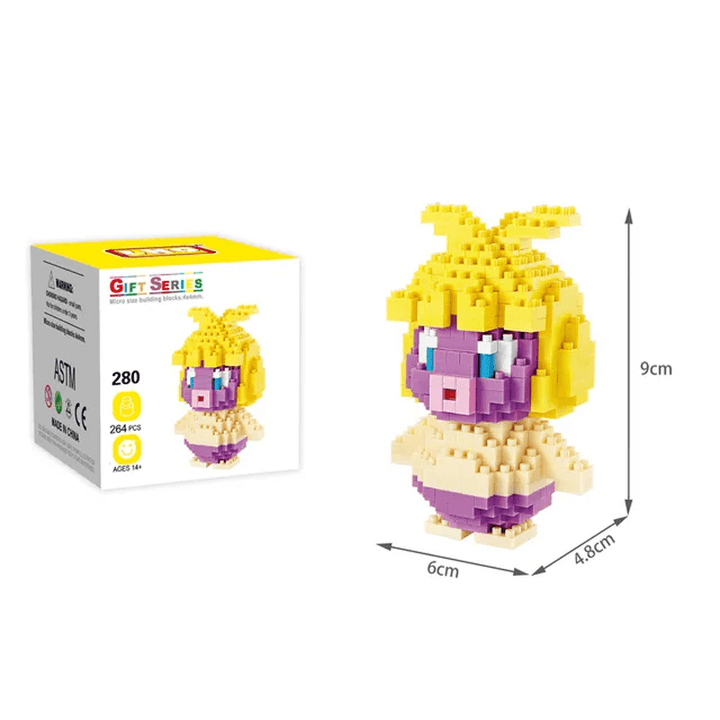 Poke Postacie Nanoblocks Anime Klocki Budowlane