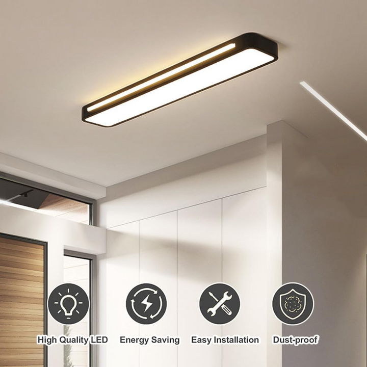 Nordycka Minimalistyczna Długa Lampa LED sufitowa