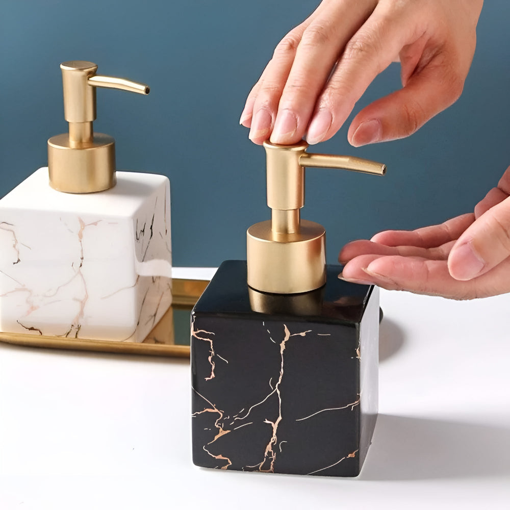 Dispenser do mydła MarbleElegance – Luksusowy akcent do Twojej łazienki