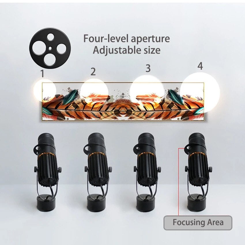 Regulowana lampa LED - oświetlenie tła