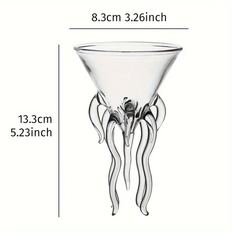Carvallo - Unikalny kieliszek Martini inspirowany ośmiornicą dla stylowych domowych barów