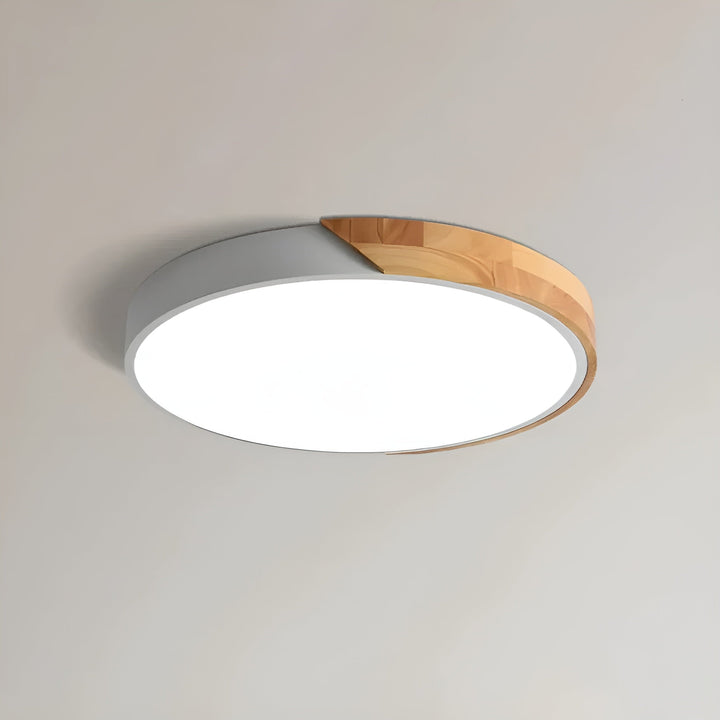 Lampa sufitowa LED z drewna – Skandynawski design | Ciepłe światło do salonu