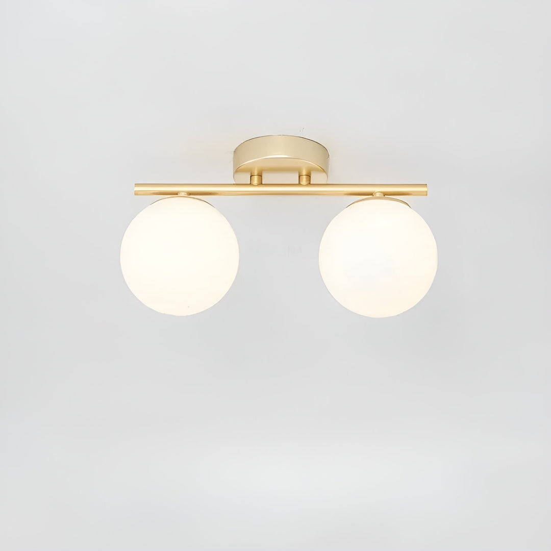 Lampa sufitowa LED i szkło – Skandynawski design | Do salonu i sypialni