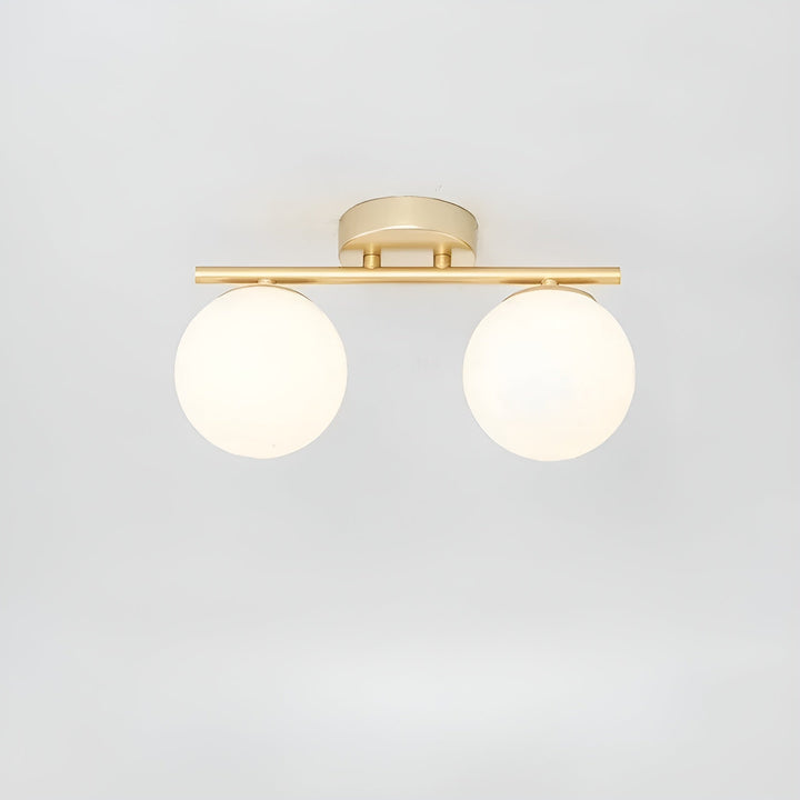 Lampa sufitowa LED i szkło – Skandynawski design | Do salonu i sypialni