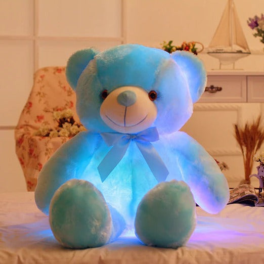 LED świecący migający miś pluszowy uroczy przytulny