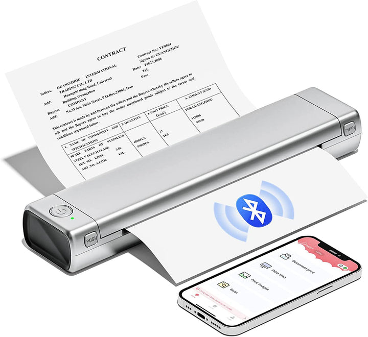 Royallure Pocket Thermal Printer – Kompaktowa drukarka termiczna bez tuszu, Bluetooth Drukuj gdziekolwiek