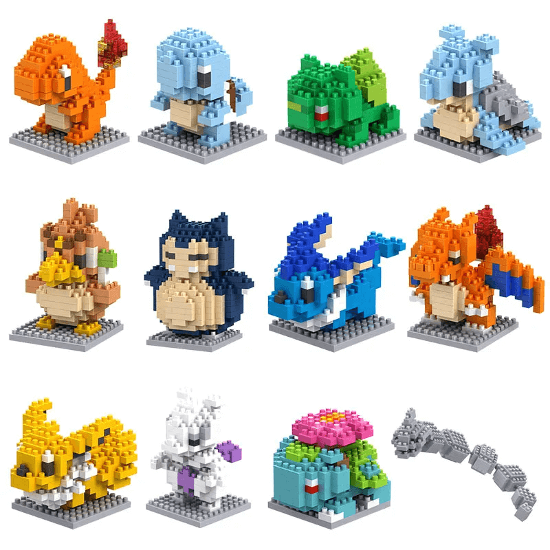 Poke Postacie Nanoblocks Anime Klocki Budowlane