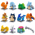 Poke Postacie Nanoblocks Anime Klocki Budowlane