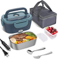 Elektroniczna Lunchbox – Przenośny Podgrzewacz Jedzenia z Podwójną Komorą i Zasilaniem Samochodowym/Domowym