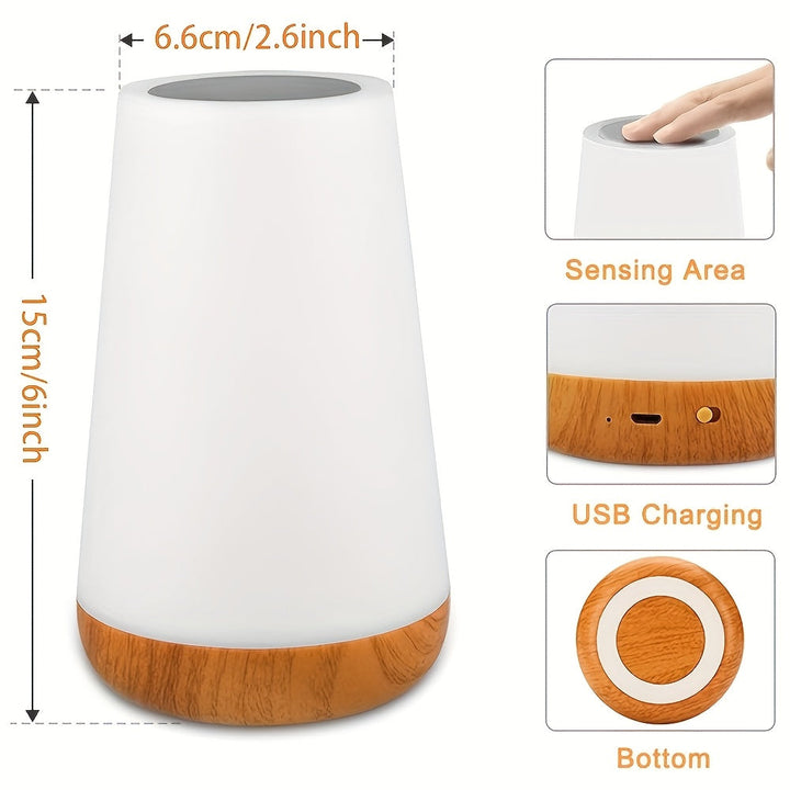 Dimbar Touch Lampa z 13 kolorami RGB – Idealna do sypialni, lampka nocna i lampa do łóżka