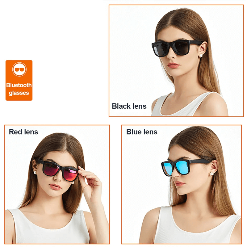 Inteligentne okulary Bluetooth z głośnikiem