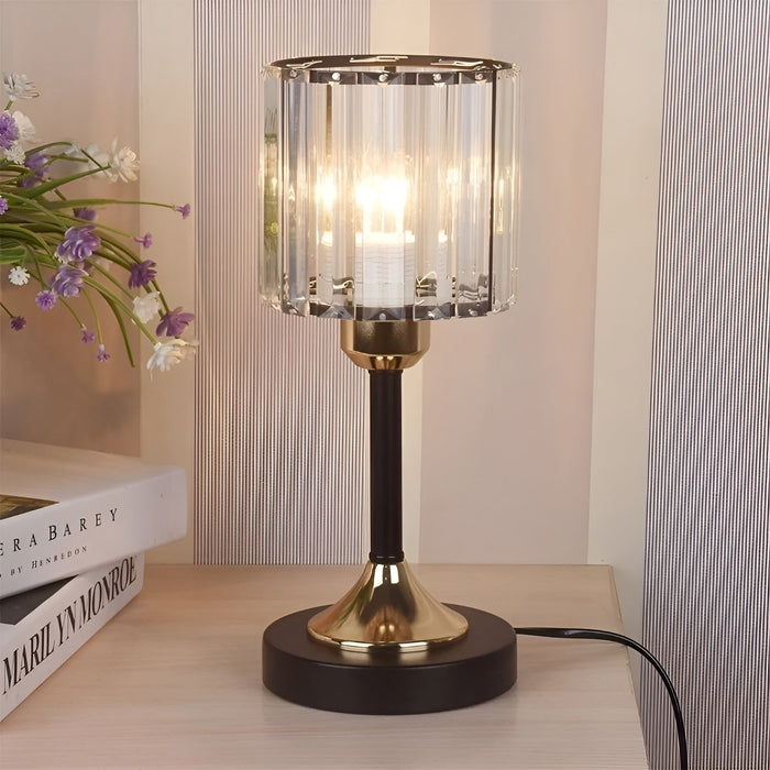 GlowGem Lampa - Nordycka Kryształowa Lampa LED na Stół