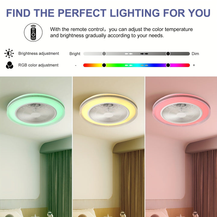 LumiCool RGB Wentylator sufitowy – Świeży i atmosferyczny