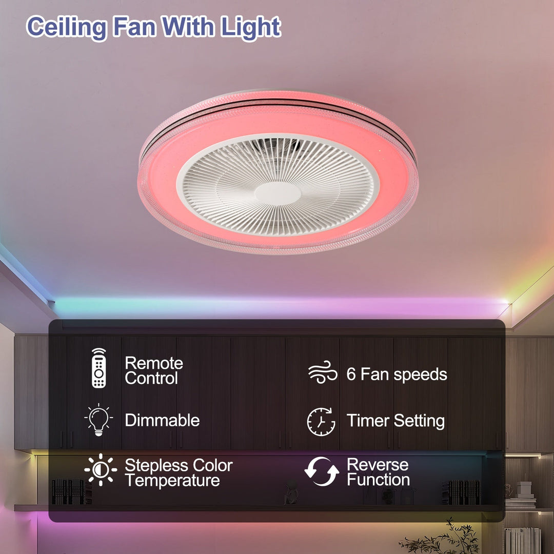 LumiCool RGB Wentylator sufitowy – Świeży i atmosferyczny