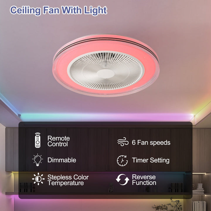 LumiCool RGB Wentylator sufitowy – Świeży i atmosferyczny