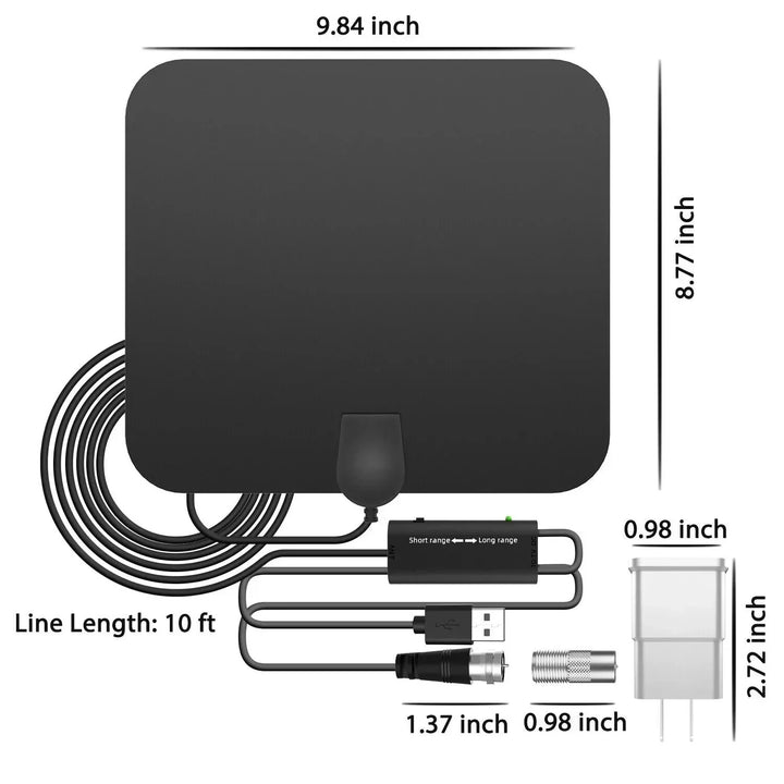 Antena ClearWave wewnętrzna HDTV – wzmacniacz sygnału o dużym zasięgu