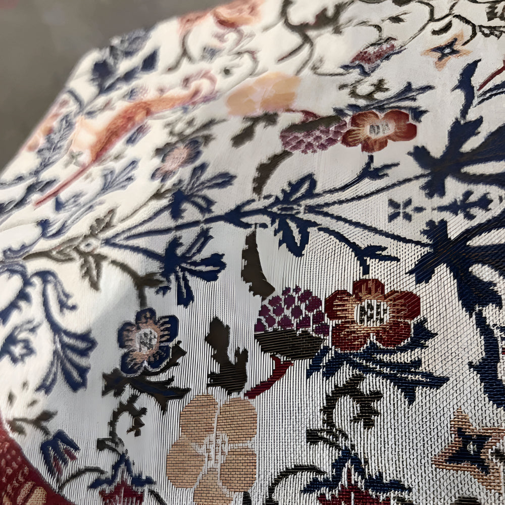 Vintage Kwiatowy &amp; Ptaszy Jacquard Duklopp