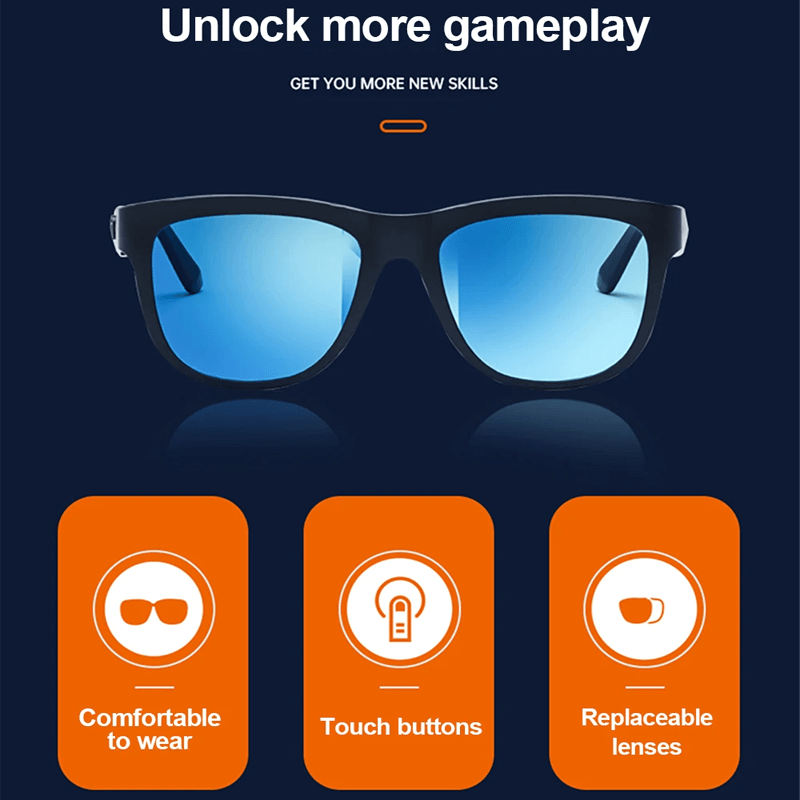 Inteligentne okulary Bluetooth z głośnikiem