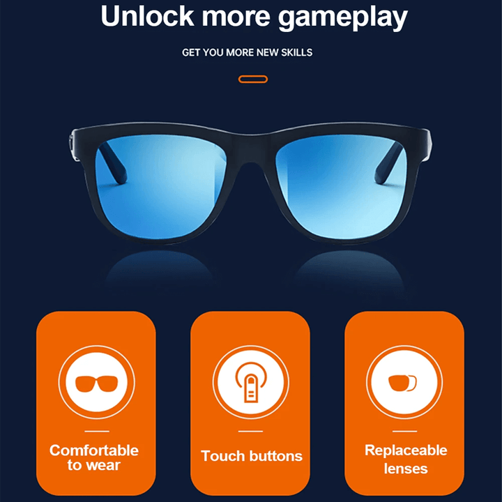 Inteligentne okulary Bluetooth z głośnikiem