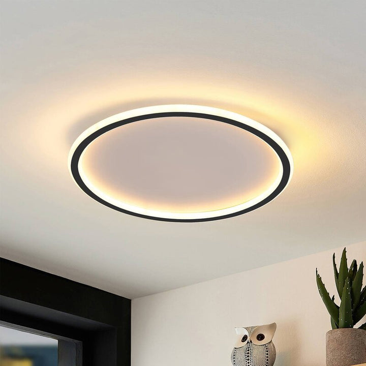 Ultra-cienka nowoczesna lampa sufitowa | LED do niskich sufitów | Okrągła i ściemniana