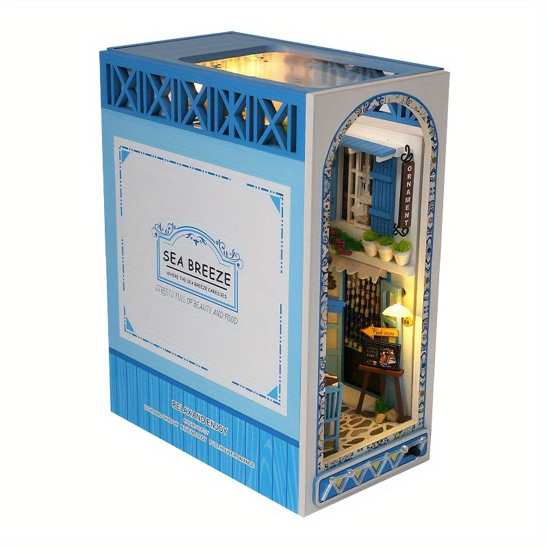 Ręcznie Robiona 3D Układanka Drewniana – Miniaturowy Domek inspirowany Morzem