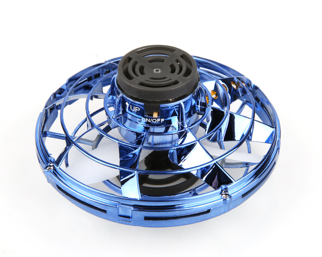 Świecąca latająca kula spinner w dłoni