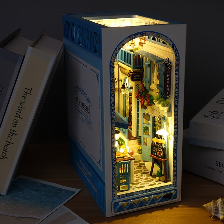 Ręcznie Robiona 3D Układanka Drewniana – Miniaturowy Domek inspirowany Morzem