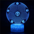 Lampa LED Iluzja 3D Piłka Nożna - Nocna Lampa - Odznaka