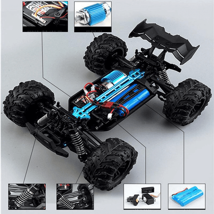 1:16 RC-Samochód 50km/h – 4x4 Monster Truck terenowy z 4WD i zdalnym sterowaniem 2.4G