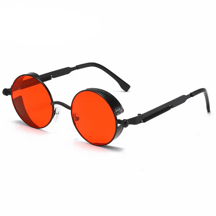 Metalowe okulary przeciwsłoneczne w stylu steampunk