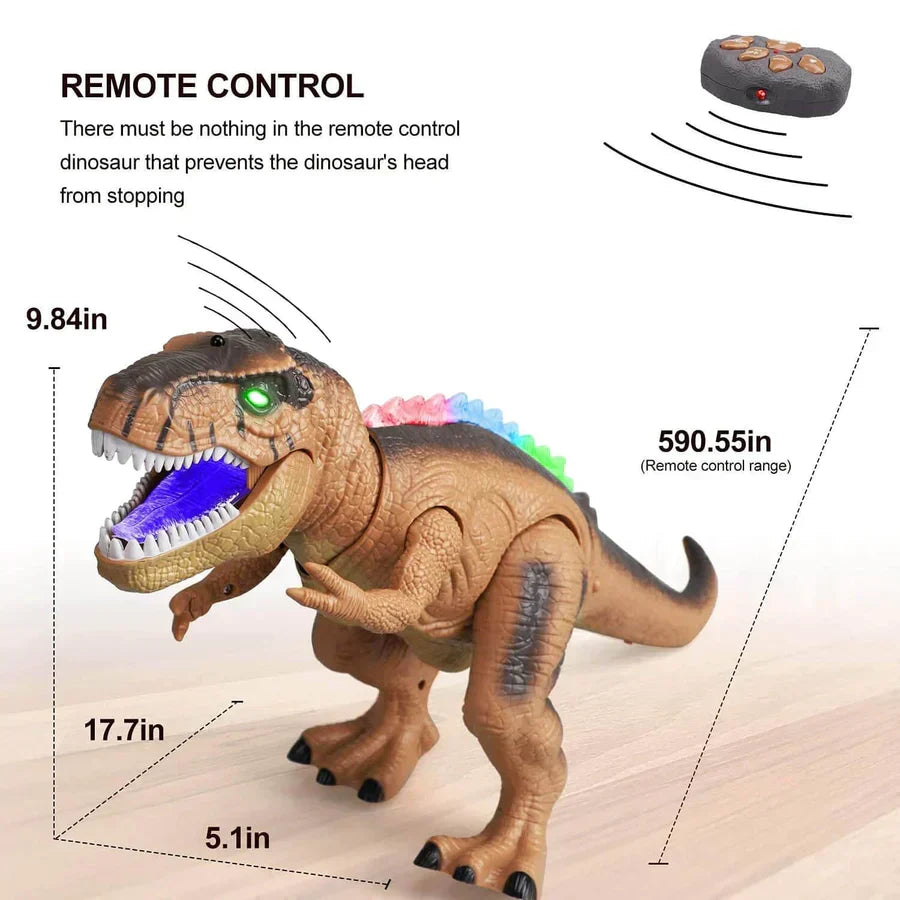 Zdalnie Sterowany T-Rex Dinozaur z Lampą LED