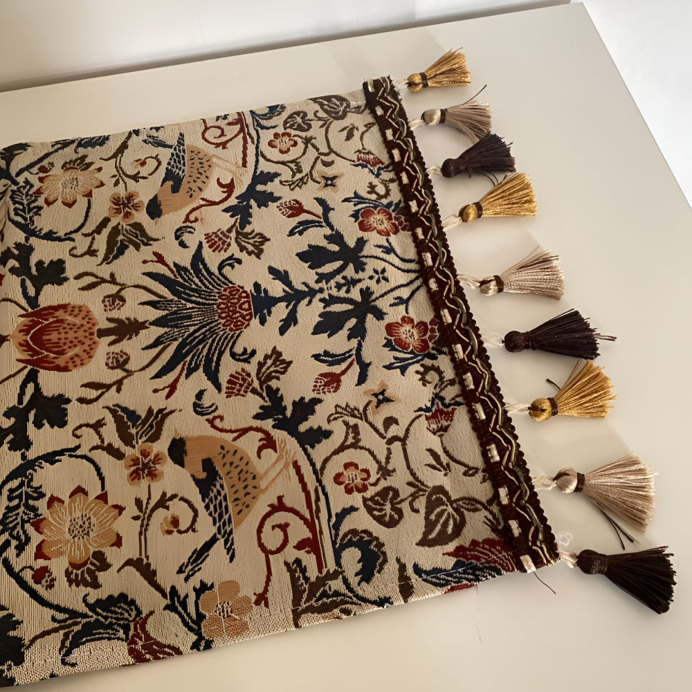 Vintage Kwiatowy &amp; Ptaszy Jacquard Duklopp