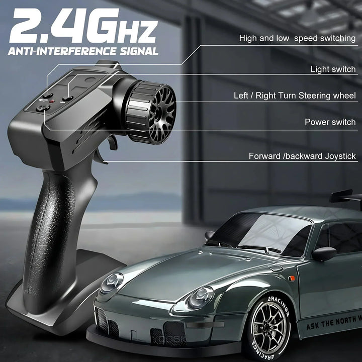 Luxora Retro Drift Master – 4WD RC Samochód z LED-ami