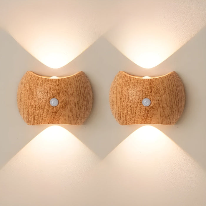 Lampa ścienna LED z czujnikiem ruchu – ładowalna i inteligentna | Idealna do sypialni i przedpokoju